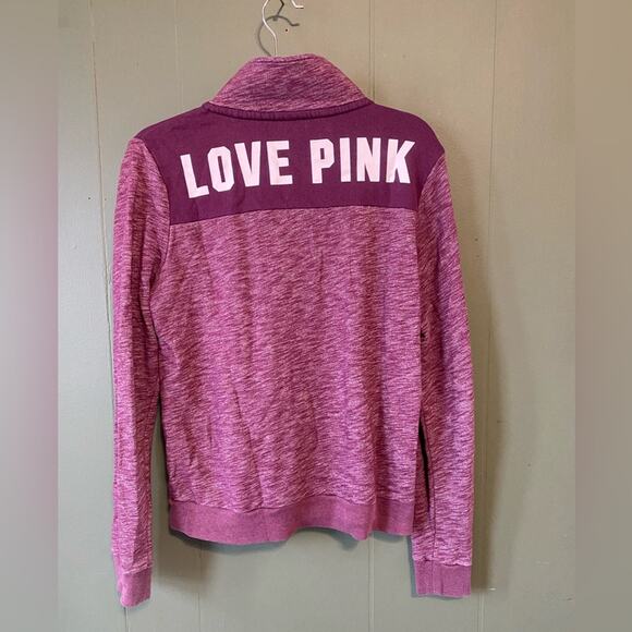 Victorias Secret Sweater Womens Size Medium PINK Gym Lounge Athletic Pullover - Picture 3 of 10